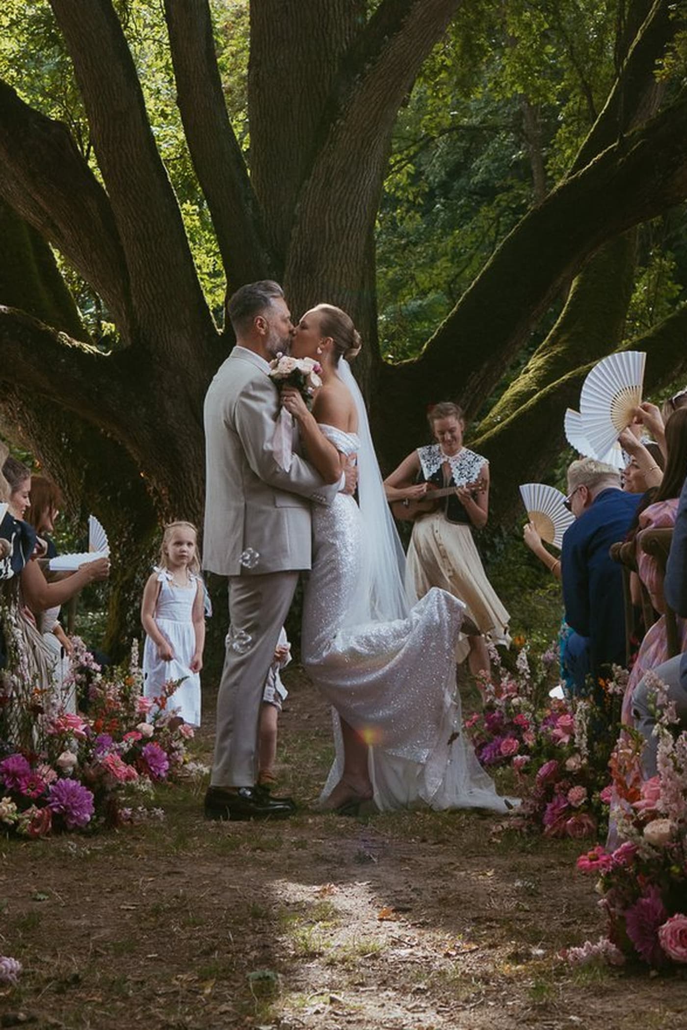 Destination wedding at a French chateau