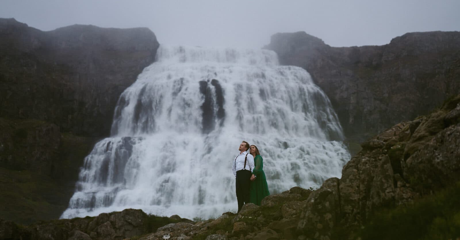 Dynjandi Waterfall Engagement Session | Westfjords, Iceland