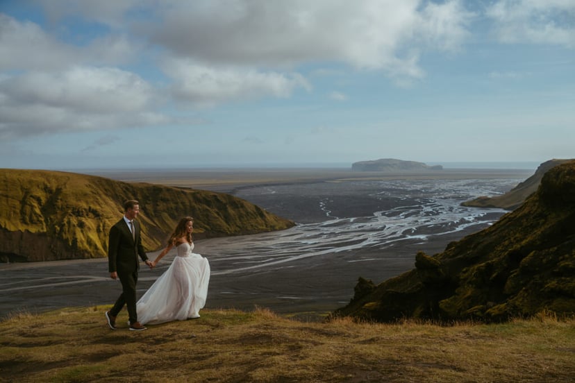 Couple eloping in Iceland a multi-day elopement adventure