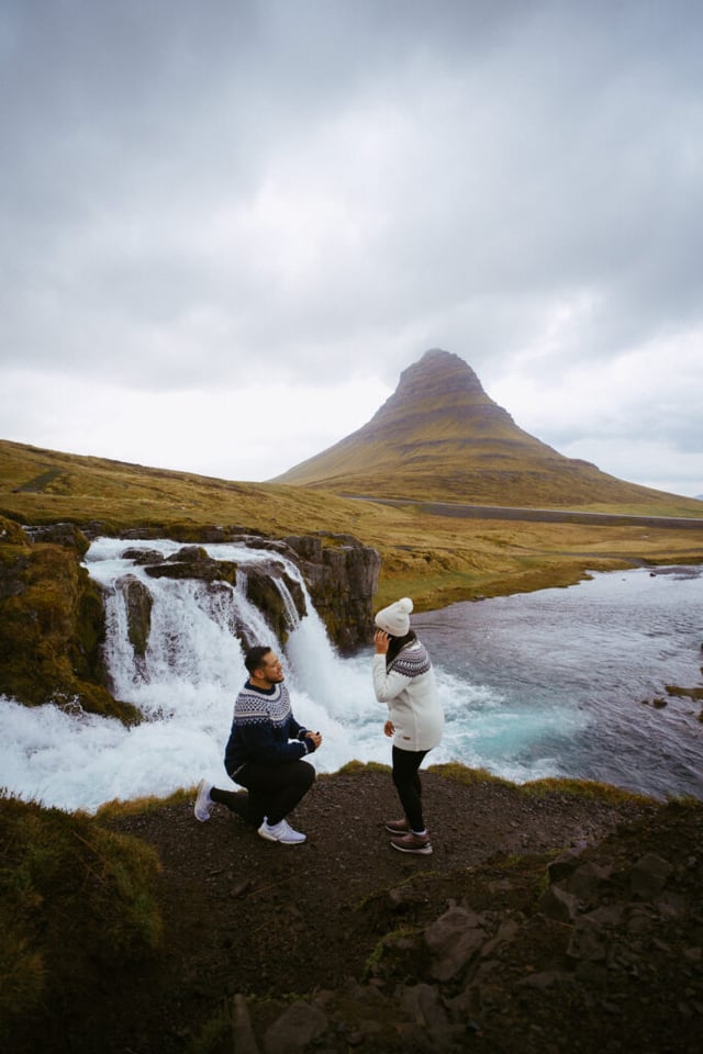 Antonio & Dora | Magical Proposal at Kirkjufell, Iceland