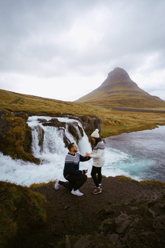 Antonio & Dora | Magical Proposal at Kirkjufell, Iceland