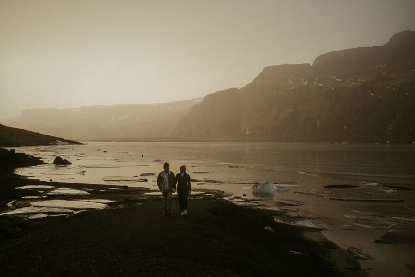 Ian & Maggie’s Surprise Winter Proposal at Kvernufoss – An Unforgettable Iceland Moment