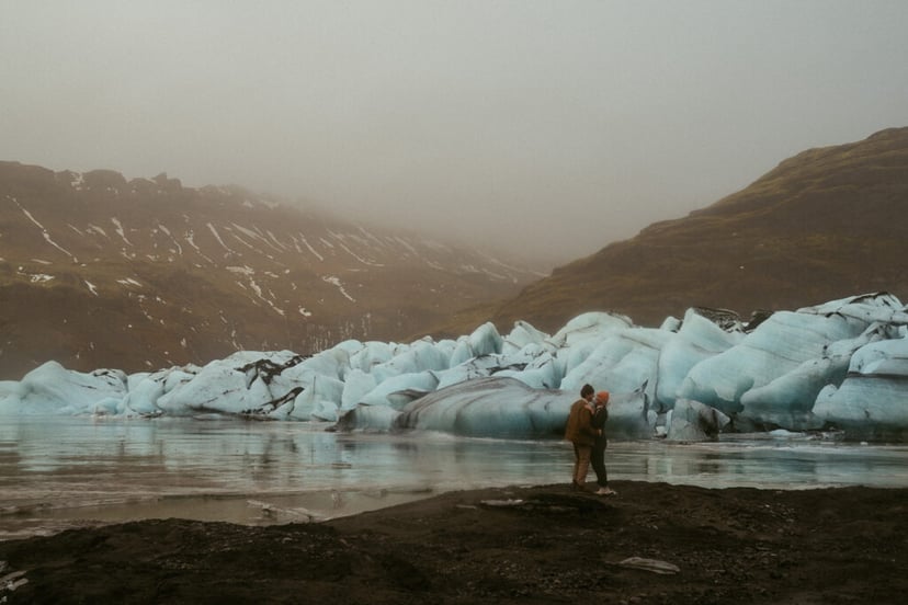 Ian & Maggie’s Surprise Winter Proposal at Kvernufoss – An Unforgettable Iceland Moment