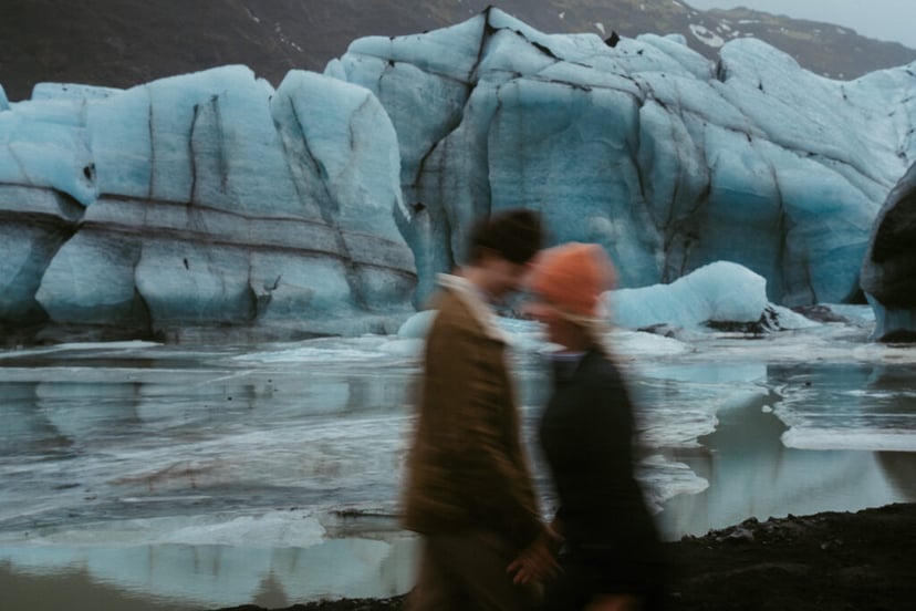 Ian & Maggie’s Surprise Winter Proposal at Kvernufoss – An Unforgettable Iceland Moment