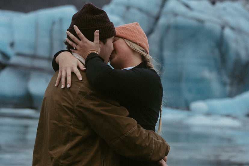 Ian & Maggie’s Surprise Winter Proposal at Kvernufoss – An Unforgettable Iceland Moment