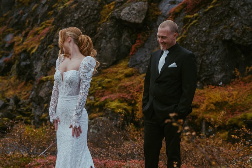 Couple eloping in Iceland a multi-day elopement adventure