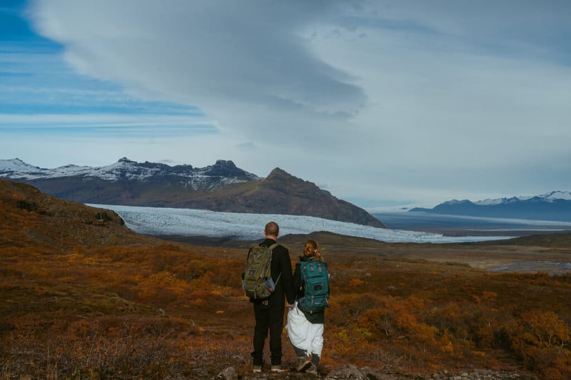 Couple eloping in Iceland a multi-day elopement adventure