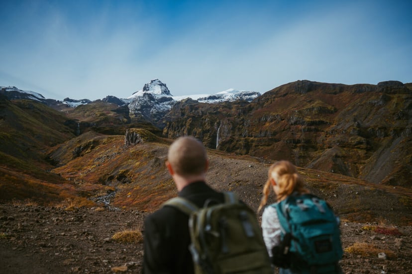 Couple eloping in Iceland a multi-day elopement adventure