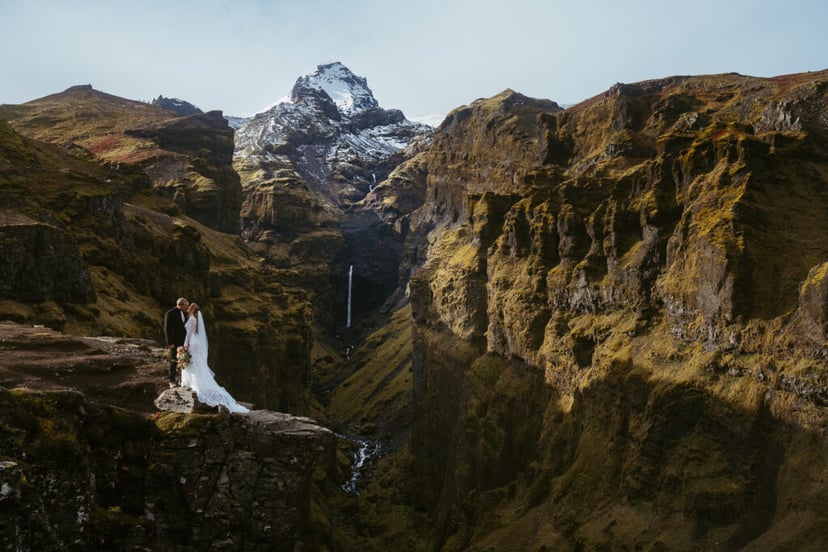 Couple eloping in Iceland a multi-day elopement adventure