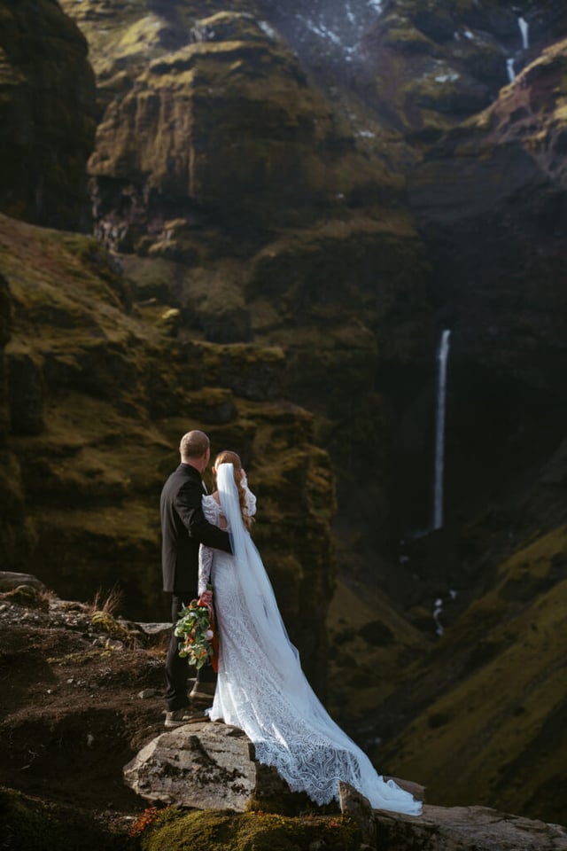Couple eloping in Iceland a multi-day elopement adventure