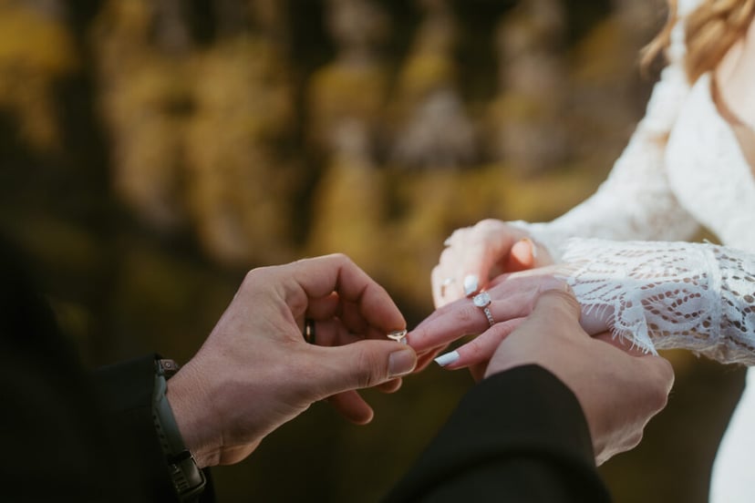Couple eloping in Iceland a multi-day elopement adventure