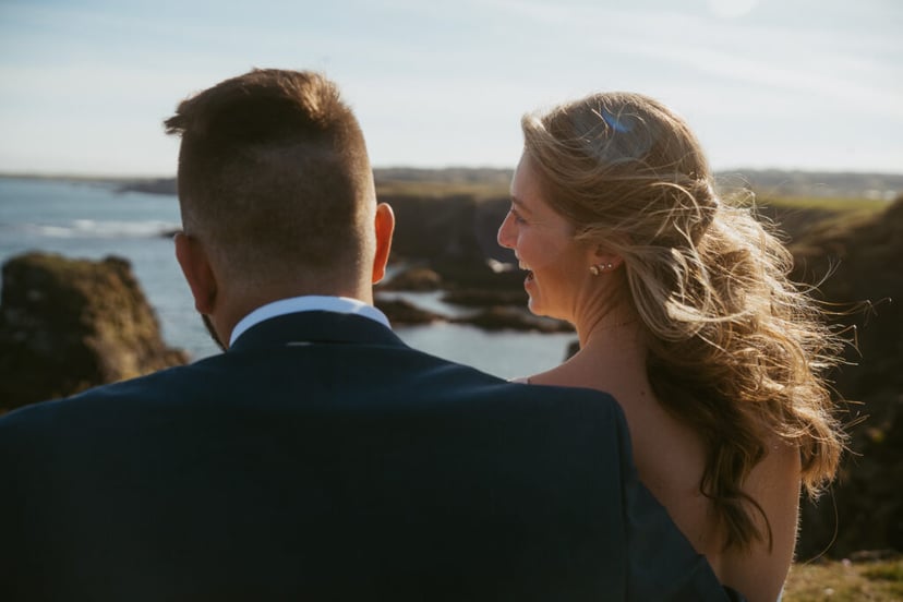 Iceland Wedding Photos on Snæfellsnes – Waterfalls, Lava Fields & Fog
