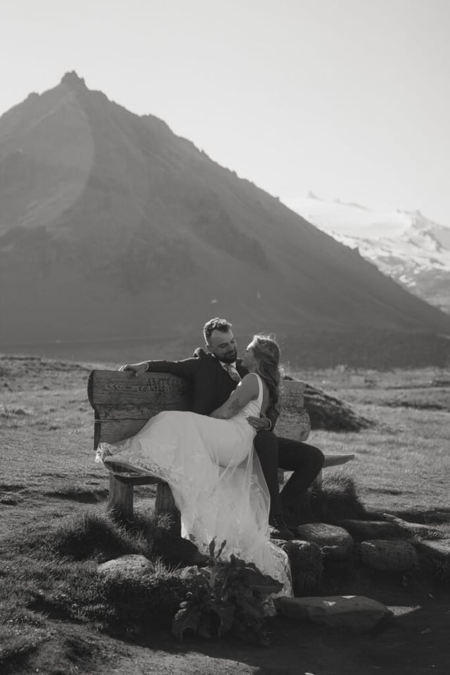 Iceland Wedding Photos on Snæfellsnes – Waterfalls, Lava Fields & Fog
