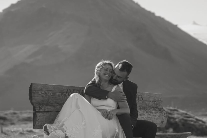 Iceland Wedding Photos on Snæfellsnes – Waterfalls, Lava Fields & Fog