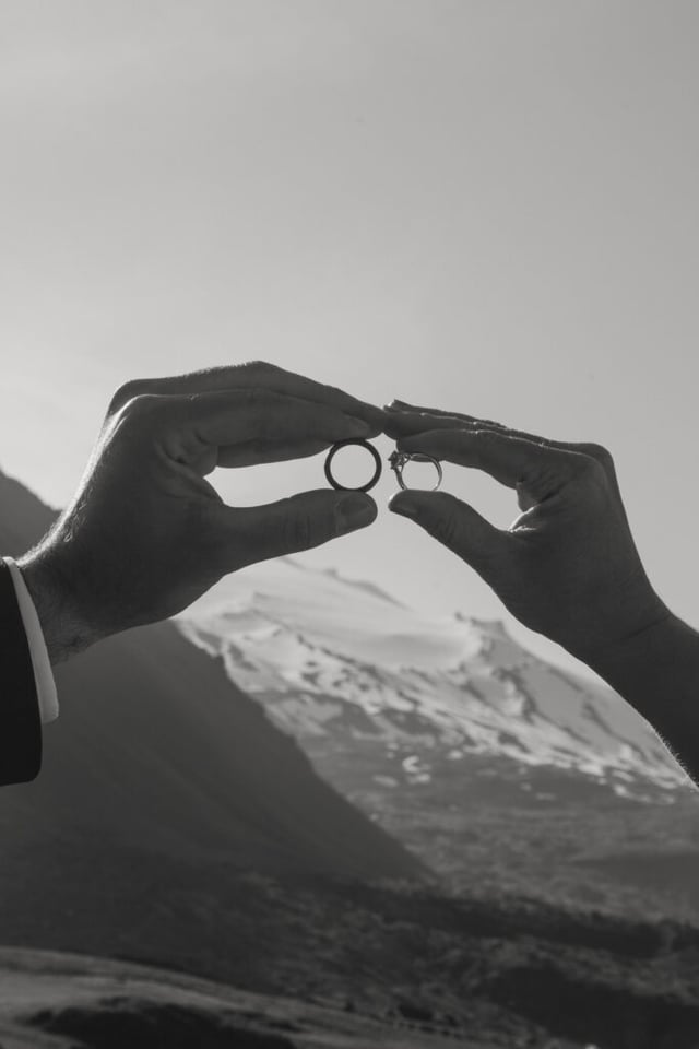 Iceland Wedding Photos on Snæfellsnes – Waterfalls, Lava Fields & Fog