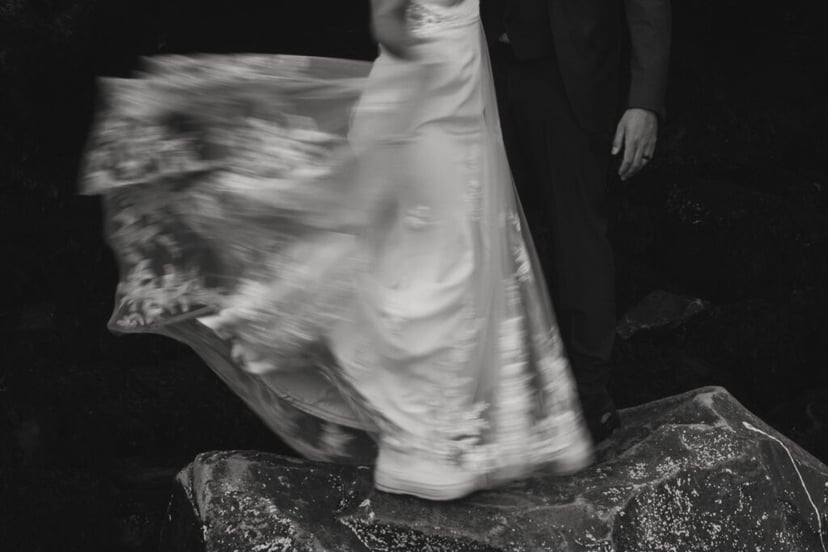 Iceland Wedding Photos on Snæfellsnes – Waterfalls, Lava Fields & Fog