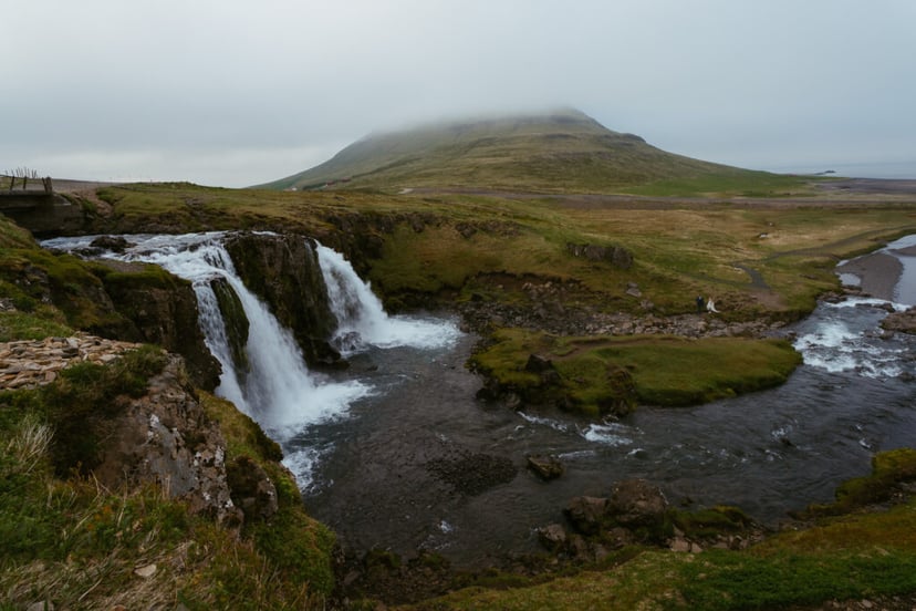 Iceland Wedding Photos on Snæfellsnes – Waterfalls, Lava Fields & Fog