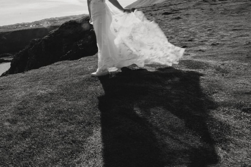 Iceland Wedding Photos on Snæfellsnes – Waterfalls, Lava Fields & Fog
