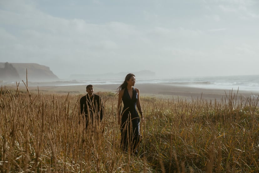 Iceland Engagement Session | Felicia & Deno at Víkurfjara Beach