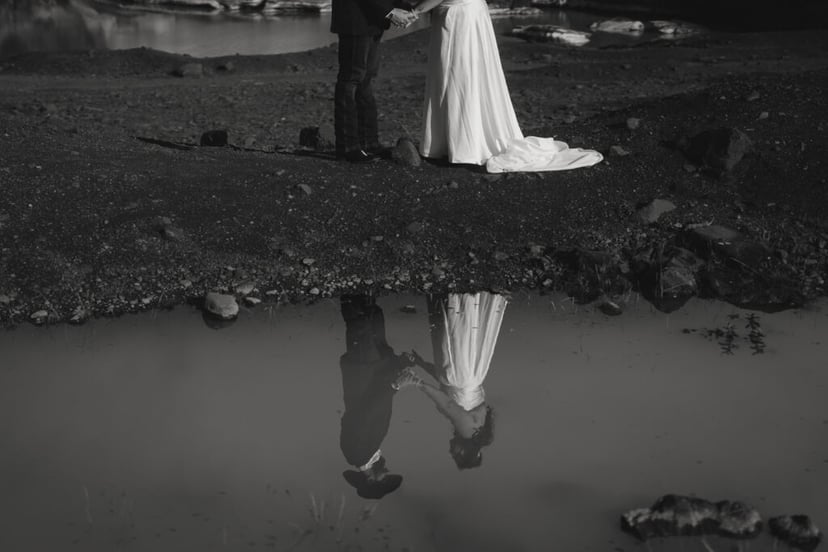 Iceland Elopement at Glacier Lagoon & Black Sand Beach