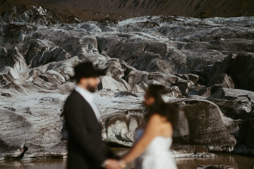 Iceland Elopement at Glacier Lagoon & Black Sand Beach