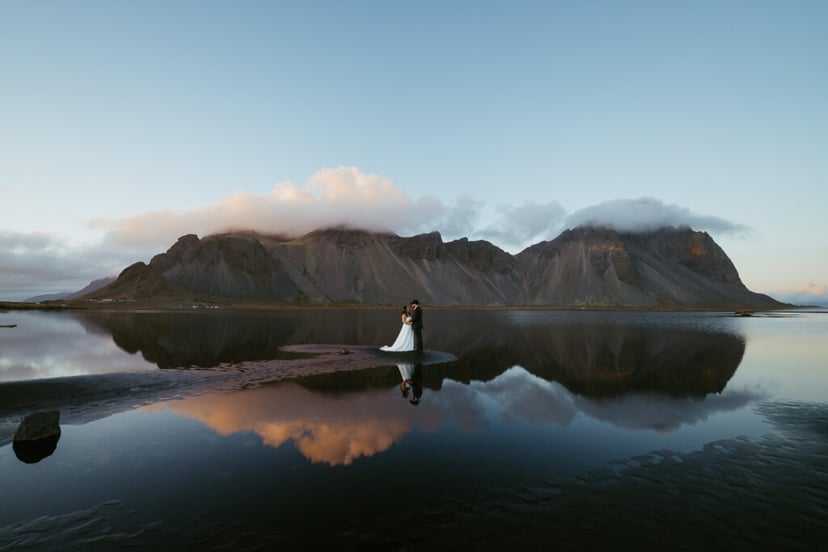 Iceland Elopement at Glacier Lagoon & Black Sand Beach