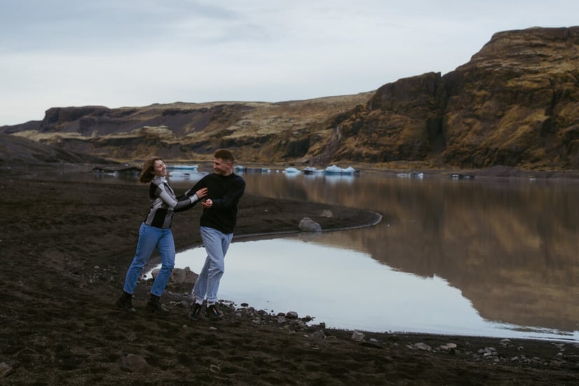 Ryan & Beth – Surprise Proposal at Sólheimajökull, Iceland