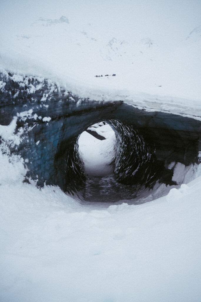 katla ice cave in winter january